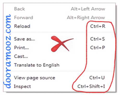 نحوه غیرفعال کردن Ctrl + U با استفاده از Javascript